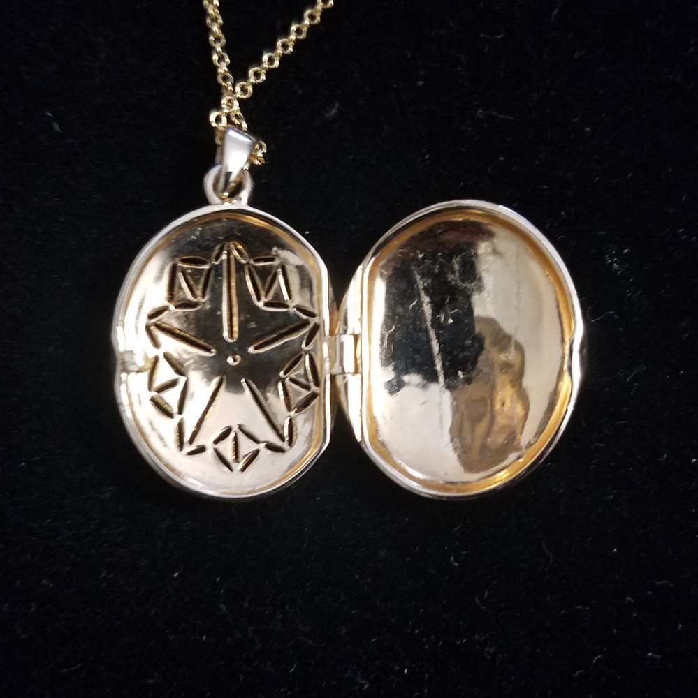 Locket on 18 inch chain - Picture 2 of 2